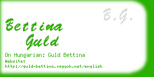 bettina guld business card